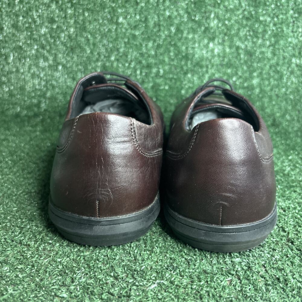 Birchbury Brenston Burgundy Leather Minimalist Oxford Dress Shoe Mens Size 12 - Picture 4 of 12
